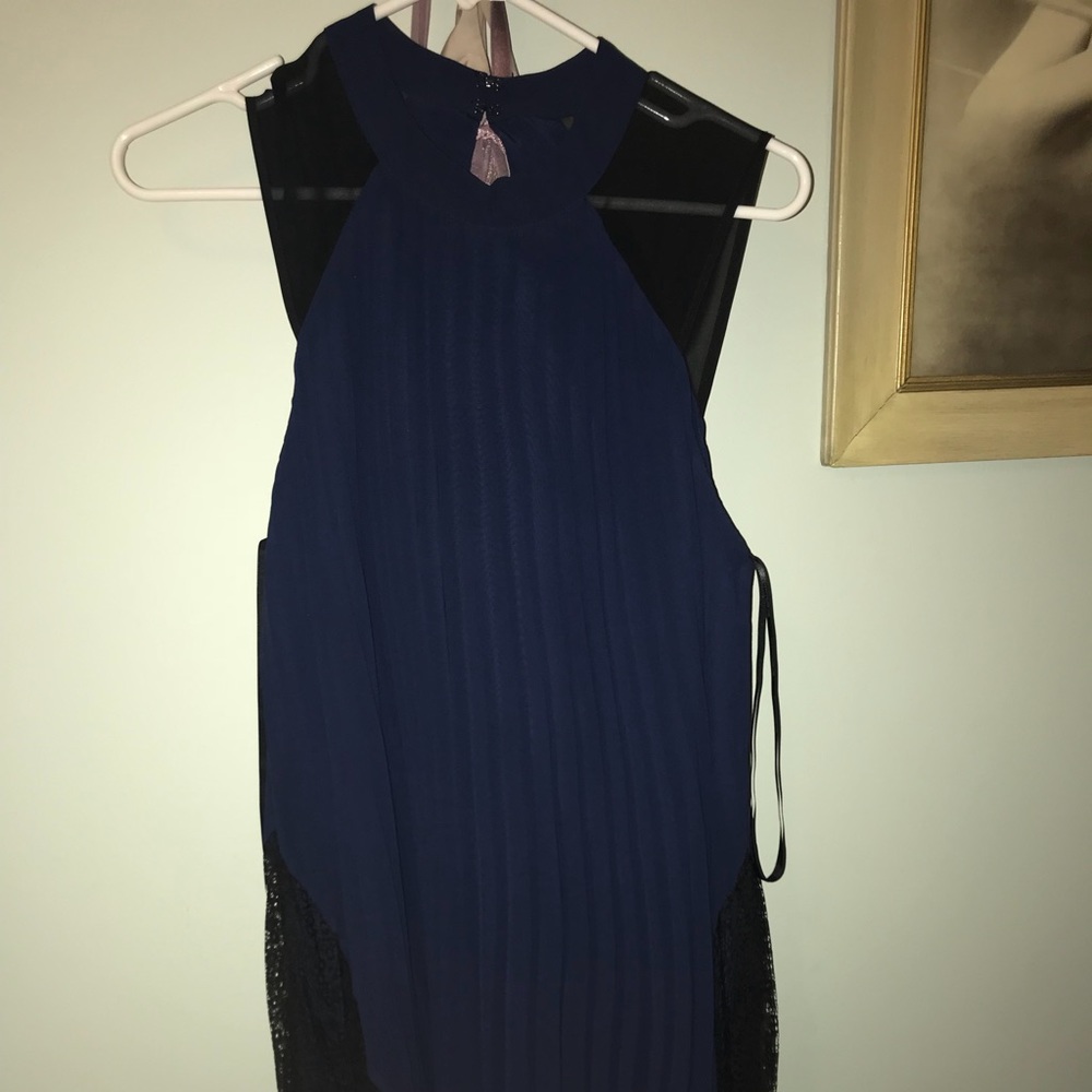 Navy BCBG dress